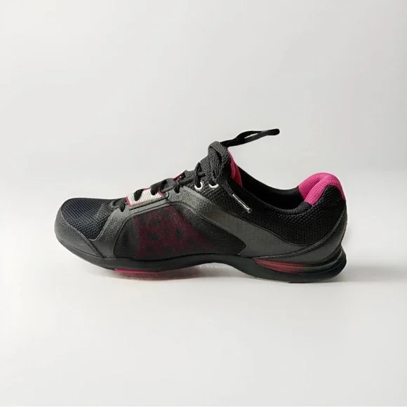 Ryka Exertion Running Shoes Women’s SZ 8W black‎ and pink EUC preppy Athleisure - Picture 2 of 8